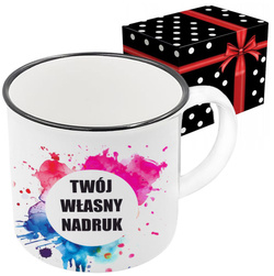 KUBEK FOTO LOGO FIRMOWE PREZENT Z WŁASNYM NADRUKIEM ZDJĘCIE URODZINY NAPISY