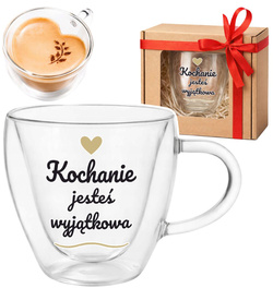 SZKLANKA TERMICZNA SERCE DLA ŻONY DZIEWCZYNY prezent na Walentynki dla Niej