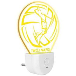 Lampka Nocna LED dla Dzieci SIATKÓWKA PIŁKA do kontaktu gniazdka CZUJNIK
