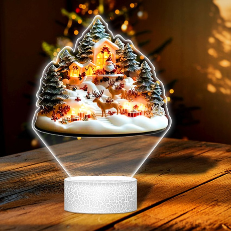 LAMPKA NOCNA LED 3D SZOPKA BOŻE NARODZENIE prezent dla dziecka NA ŚWIĘTA