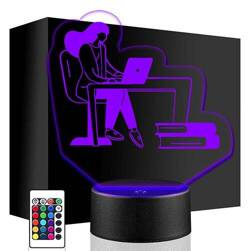 LAMPKA NOCNA LED prezent NA URODZINY PROGRAMISTKA DLA DZIEWCZYNY KOLEŻANKI