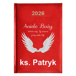 KALENDARZ KSIĄŻKOWY A5 dzienny 2026 ROK TERMINARZ NOTATNIK KSIĄDZ KSIĘDZA