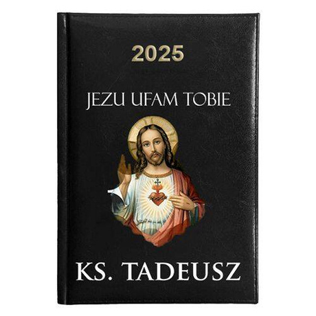 KALENDARZ KSIĄŻKOWY A5 dzienny 2025 ROK TERMINARZ NOTATNIK KSIĄDZ KSIĘDZA