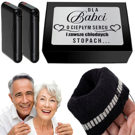Skarpety elektryczne podgrzewane prezent dla DZIEŃ BABCI DZIADKA na Święta