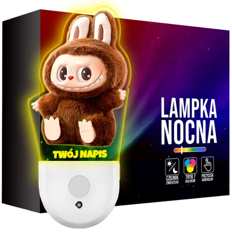 Lampka Nocna LED dla Dziecka LABUBU MONSTERS kontaktu gniazdka CZUJNIK