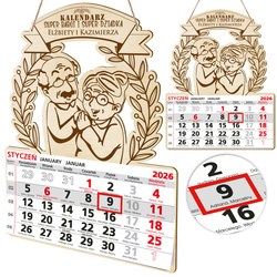 PREZENT NA DZIEŃ BABCI DZIADKA KALENDARZ 2026 DLA DZIADKÓW URODZINY ŚWIĘTA