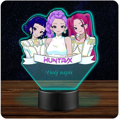 LAMPKA NOCNA LED Huntrix K-pop Łowczynie Rumi Mira Zoey prezent dla dziecka Na Prezent + Pilot