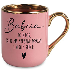 KUBEK 330ml PREZENT NA DZIEŃ BABCI SUPER BABCIA NA HERBATĘ KAWĘ UPOMINEK