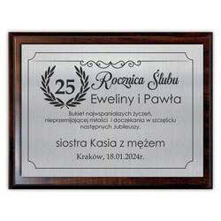 PREZENT ROCZNICA ŚLUBU JUBILEUSZ 20 25 30 35 40 50