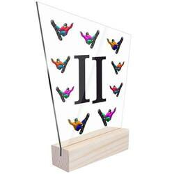 2 miejsce Statuetka sportowa nagroda snowboard dla zawodnika drużyny