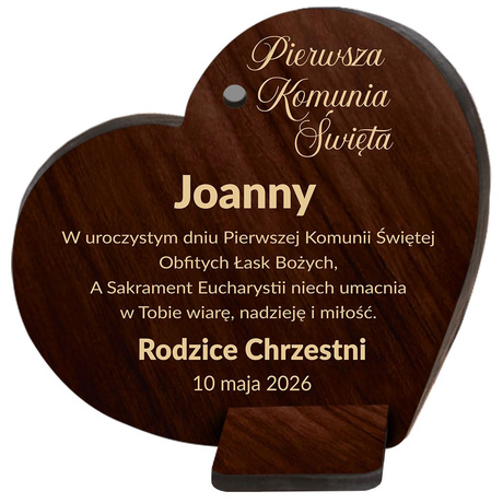 OBRAZEK Pamiątka Pierwszej Komunii Świętej Komunia PREZENT Komunię GRAWER