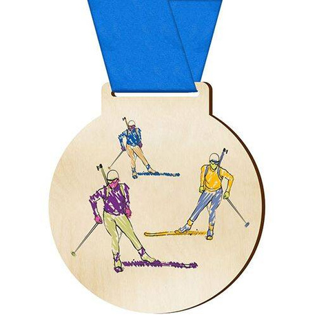 Medal dla sportowca nagroda sportowa biathlon dla zawodnika drużyny