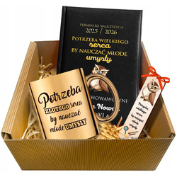 PREZENT DLA NAUCZYCIELA NA ZAKOŃCZENIE ROKU KUBEK TERMINARZ ZAKŁADKA KLASY