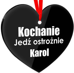 WALENTYNKI prezent urodziny Zawieszka do AUTA