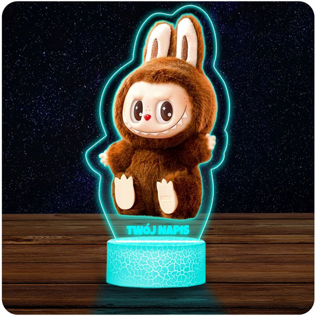 LAMPKA NOCNA LED 3D LABUBU MONSTERS prezent dziecka URODZINY statuetka