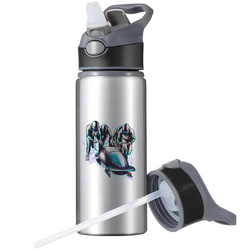 BIDON SPORTOWY BUTELKA NA WODĘ SŁOMKĄ UCHWYTEM SANECZKARZ BOBSLEJ ZIMOWA