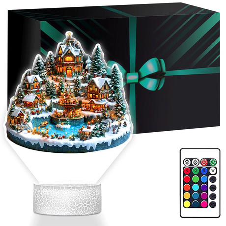 LAMPKA NOCNA LED 3D SZOPKA BOŻE NARODZENIE prezent dla dziecka NA ŚWIĘTA