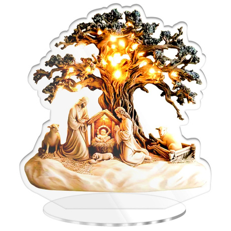 SZOPKA BOŻE NARODZENIE OZDOBA STROIK CHOINKA PREZENT NA ŚWIĘTA GWIAZDKĘ