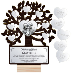 Prezent na Dzień Babci i Dziadka DRZEWKO SZCZĘŚCIA GRAWER DLA BABCI DZIADKA