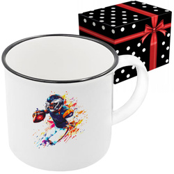 KUBEK SPORTOWY NAGRODA DLA ZAWODNIKA GRACZA RUGBY ZAWODNIK GRACZ PIŁKA