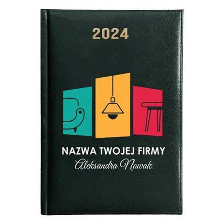 KALENDARZ FIRMOWY Z NADRUKIEM LOGO A5 dzienny 2024