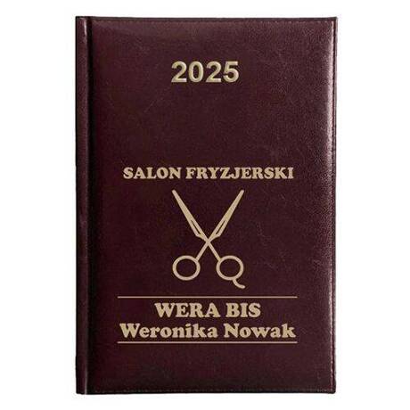 KALENDARZ KSIĄŻKOWY A5 dzienny 2025 ROK TERMINARZ