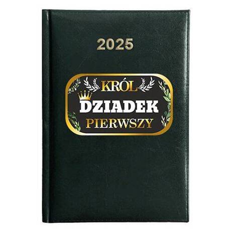 KALENDARZ KSIĄŻKOWY A5 dzienny 2025 ROK TERMINARZ NA DZIEŃ BABCI I DZIADKA