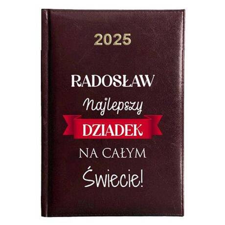 KALENDARZ KSIĄŻKOWY A5 dzienny 2025 ROK TERMINARZ NOTATNIK BABCI I DZIADKA