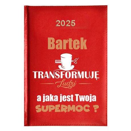 KALENDARZ KSIĄŻKOWY A5 dzienny 2025 ROK TERMINARZ NOTATNIK CUKIERNIK