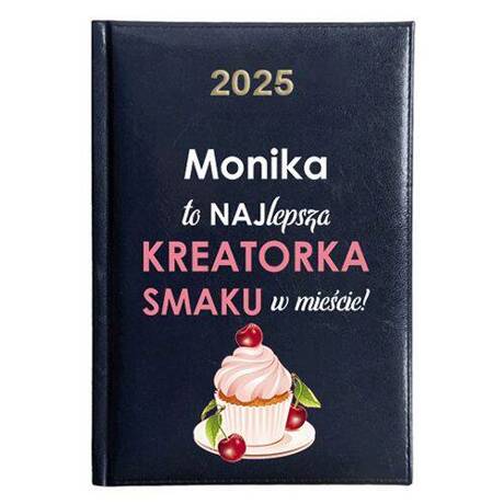 KALENDARZ KSIĄŻKOWY A5 dzienny 2025 ROK TERMINARZ NOTATNIK CUKIERNIK