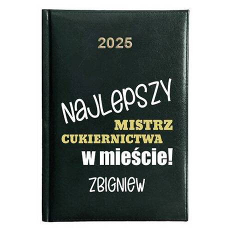 KALENDARZ KSIĄŻKOWY A5 dzienny 2025 ROK TERMINARZ NOTATNIK CUKIERNIK