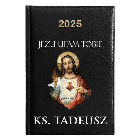 KALENDARZ KSIĄŻKOWY A5 dzienny 2025 ROK TERMINARZ NOTATNIK KSIĄDZ KSIĘDZA