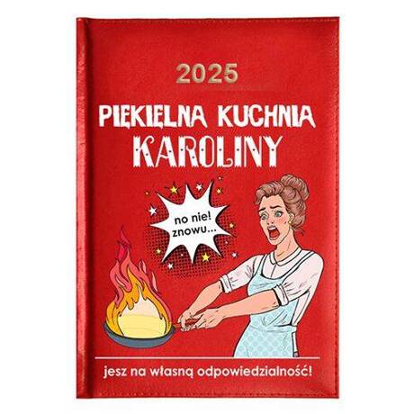 KALENDARZ KSIĄŻKOWY A5 dzienny 2025 ROK TERMINARZ NOTATNIK KUCHARZ