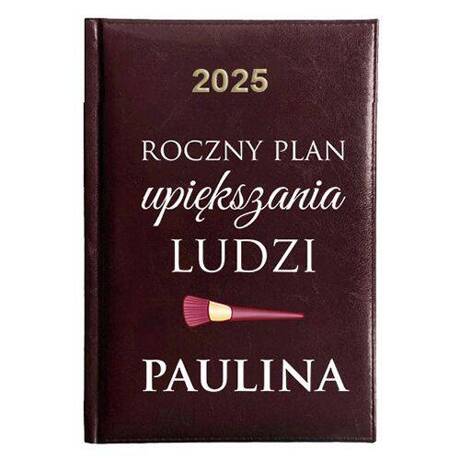 KALENDARZ KSIĄŻKOWY A5 dzienny 2025 ROK TERMINARZ NOTATNIK MAKIJAŻYSTKA