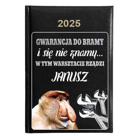 KALENDARZ KSIĄŻKOWY A5 dzienny 2025 ROK TERMINARZ NOTATNIK MECHANIK