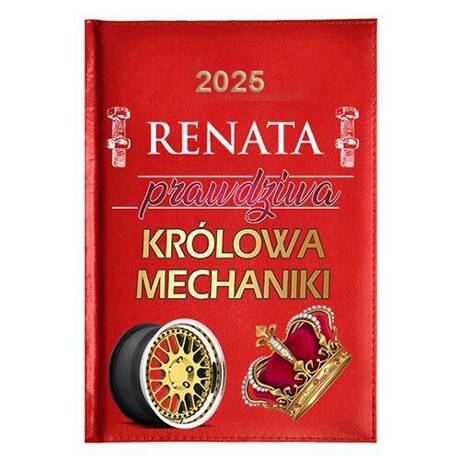 KALENDARZ KSIĄŻKOWY A5 dzienny 2025 ROK TERMINARZ NOTATNIK MECHANIK