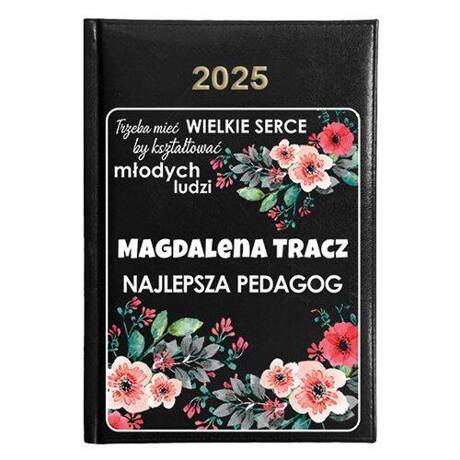 KALENDARZ KSIĄŻKOWY A5 dzienny 2025 ROK TERMINARZ NOTATNIK PEDAGOG