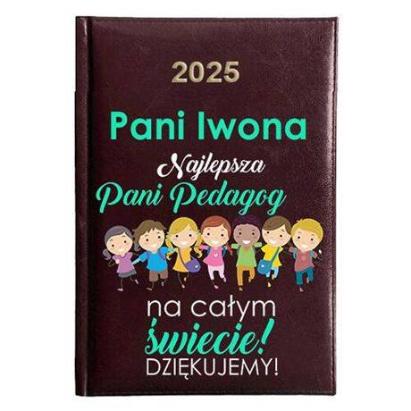 KALENDARZ KSIĄŻKOWY A5 dzienny 2025 ROK TERMINARZ NOTATNIK PEDAGOG