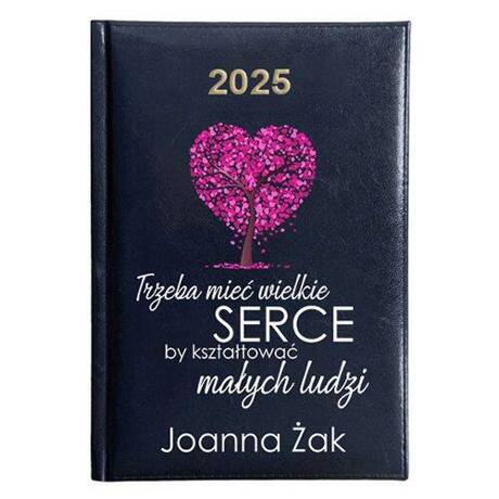 KALENDARZ KSIĄŻKOWY A5 dzienny 2025 ROK TERMINARZ NOTATNIK PEDAGOG