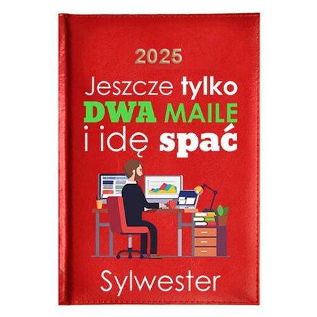 KALENDARZ KSIĄŻKOWY A5 dzienny 2025 ROK TERMINARZ NOTATNIK PRACOWNIK