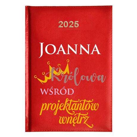 KALENDARZ KSIĄŻKOWY A5 dzienny 2025 ROK TERMINARZ NOTATNIK PROJEKTANT