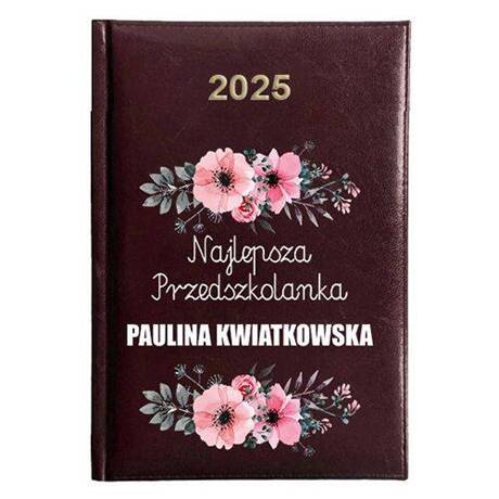 KALENDARZ KSIĄŻKOWY A5 dzienny 2025 ROK TERMINARZ NOTATNIK PRZEDSZKOLANKA