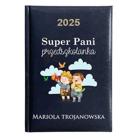 KALENDARZ KSIĄŻKOWY A5 dzienny 2025 ROK TERMINARZ NOTATNIK PRZEDSZKOLANKA