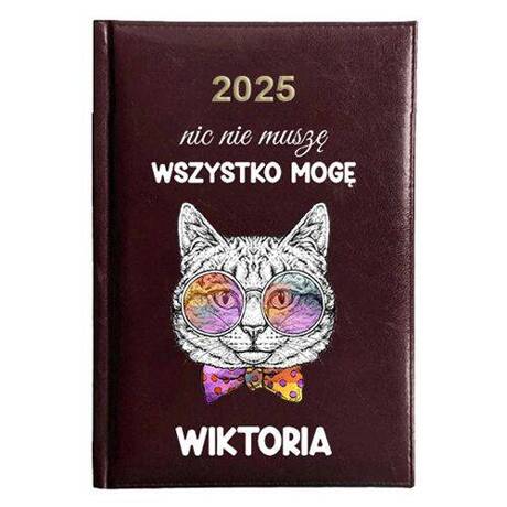 KALENDARZ KSIĄŻKOWY A5 dzienny 2025 ROK TERMINARZ NOTATNIK ŚMIESZNE