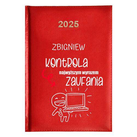 KALENDARZ KSIĄŻKOWY A5 dzienny 2025 ROK TERMINARZ NOTATNIK SZEF SZEFOWA