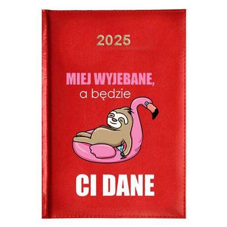 KALENDARZ KSIĄŻKOWY A5 dzienny 2025 TERMINARZ NOTATNIK
