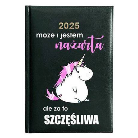 KALENDARZ KSIĄŻKOWY A5 dzienny 2025 TERMINARZ NOTATNIK