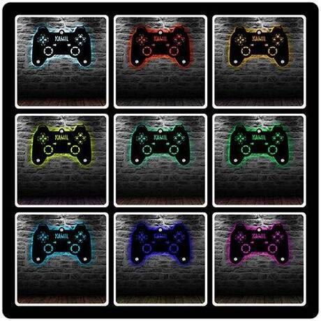 LAMPKA NOCNA LED Gamepad Pad Pilot gracza prezent Kontroler PS Playstation