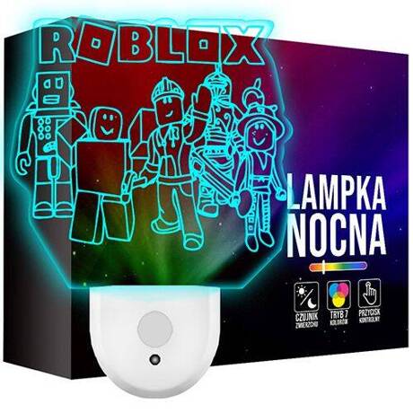 Lampka Nocna LED dla Dzieci ROBLOX GRA GRY GAMING do kontaktu gniazdka