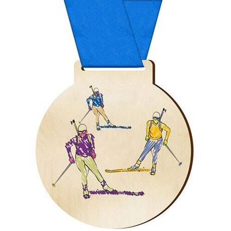 Medal dla sportowca nagroda sportowa biathlon dla zawodnika drużyny